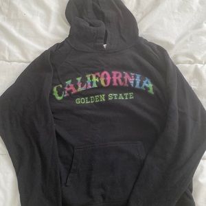tie dye california hoodie